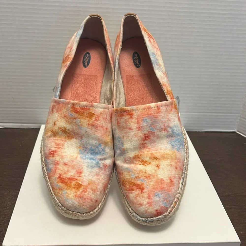 Dr. Scholl's Sunray Orange and Blue Espadrilles Slip-On Shoes